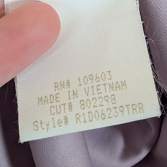 Vtg Y2K 90s Rabbit Rabbit Rabbit Floral Midi Dress Babydoll Flutter Fairy 10 - Picture 9 of 10